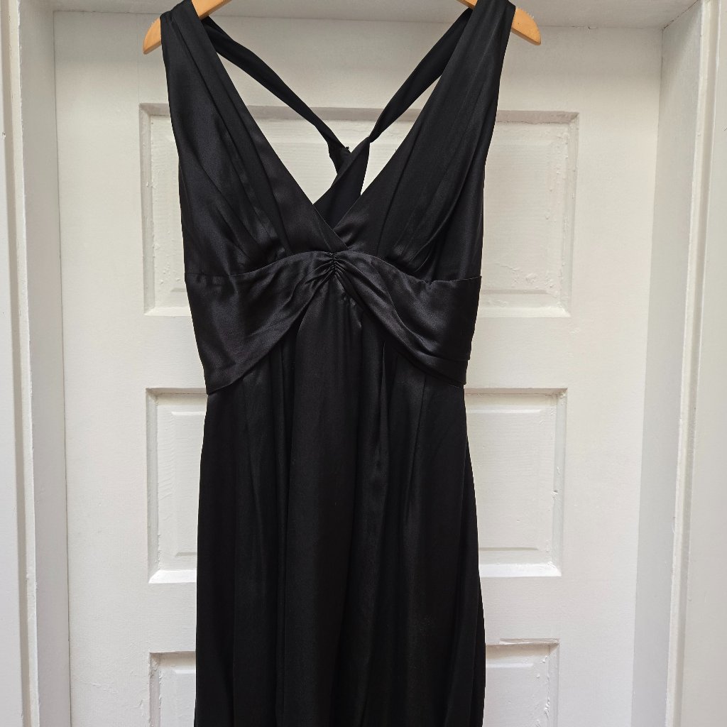 Armani Exchange Y2k Silk Bubble Hem Dress Size 12 Winter 2007 Collection
